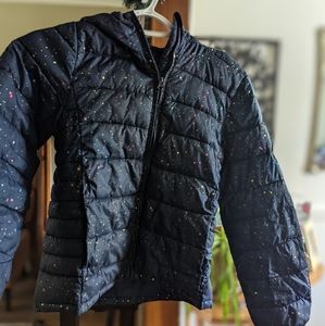 Girls Gap Coat Medium - Navy Blue